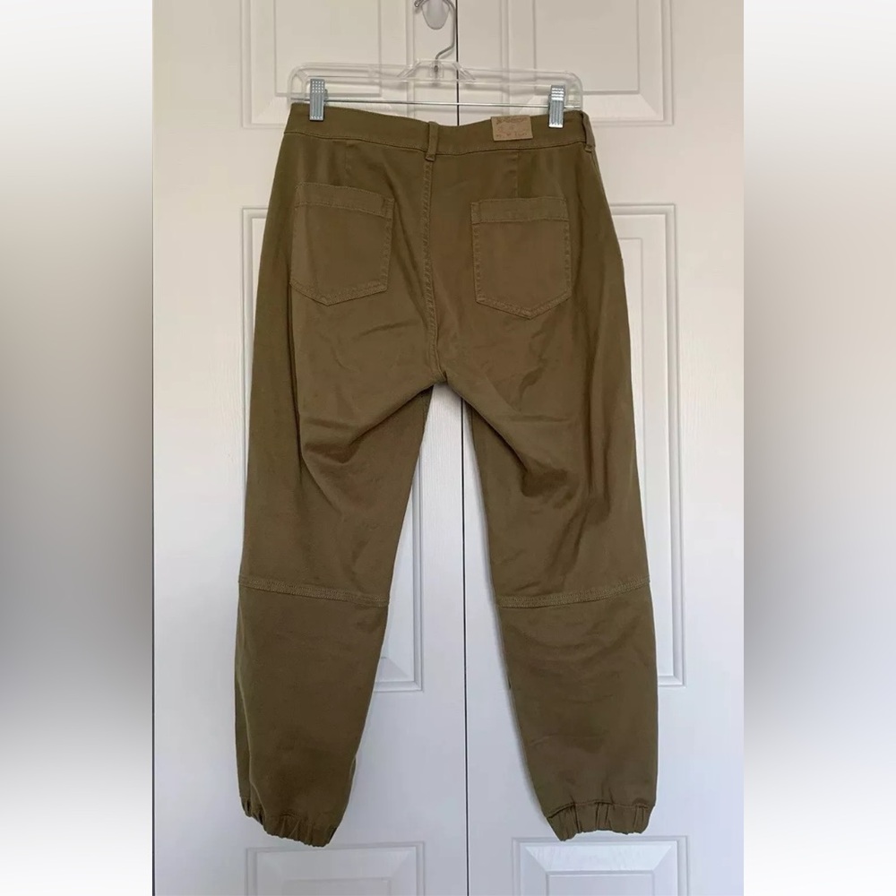 Faherty Crop Twill Utility Joggers Womens 26 Olive Casual Slim Ankle Pants NWT - Picture 8 of 13